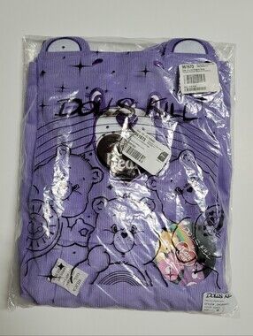 Care-A-Lot Pinafore Care Bear Overall Dress Purple NWT Size Medium Dolls Kill